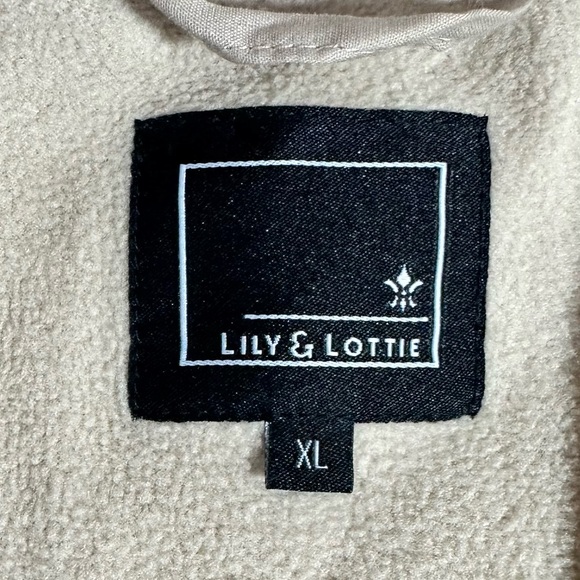 Lily & Lottie Cream Sherpa Fleece Jacket XL - Picture 8 of 9